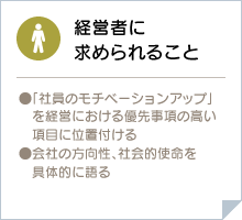 経営者に求められること